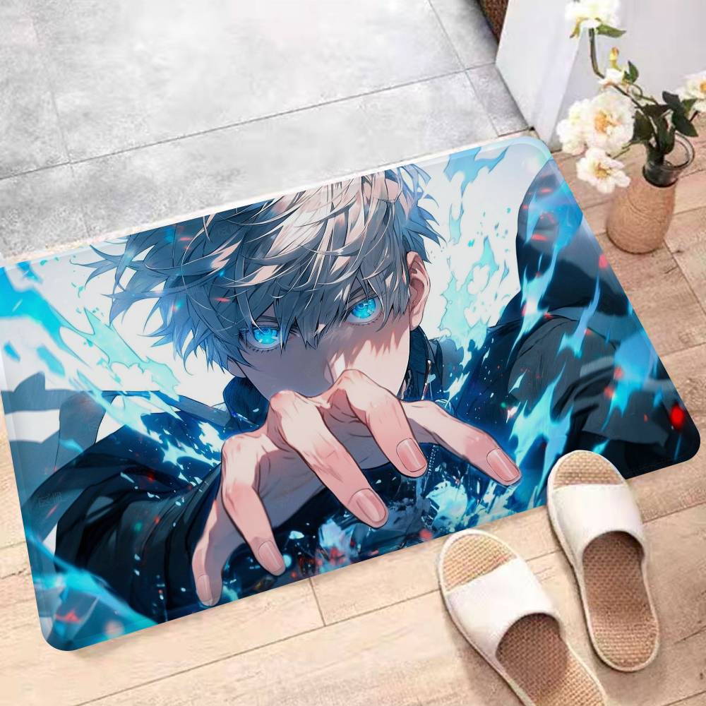 Popular Anime J-jujutsu K-kaisen Gojo Satoru Bathroom Mat Non-Slip Laundry Room Mat Laundry Decor Balcony Child Living