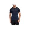 Adidas Solid Color Comfortable Sports Crew Neck Short Sleeve T-Shirt Men Tops Legendary-Ink-Blue EC1089
