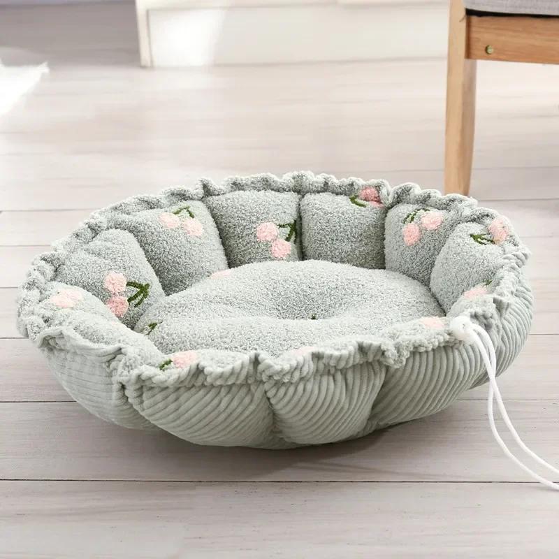 Cama Ajustable para Perros Calentadora de Invierno Esteras para Perros con Base Antideslizante Cama Casa para Perros Grandes Pequeños Cojín de Casa para Perros