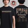 Shinedown Dance Kid Dance Act II 2026 Welttournee Überall in den USA und im Vereinigten Königreich Zeitplan Daten Zweiseitiges T-Shirt