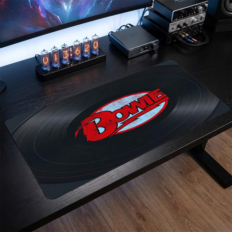 David Bowie Print Large Mouse Pad Smooth Surface Anti?Slip Desk Mat For Gaming Office Laptop Decoration