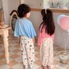 Kids' Mosquito-Repellent Cotton Pants - Summer Cartoon Style, Korean Double-Layer Gauze for Boys and Girls