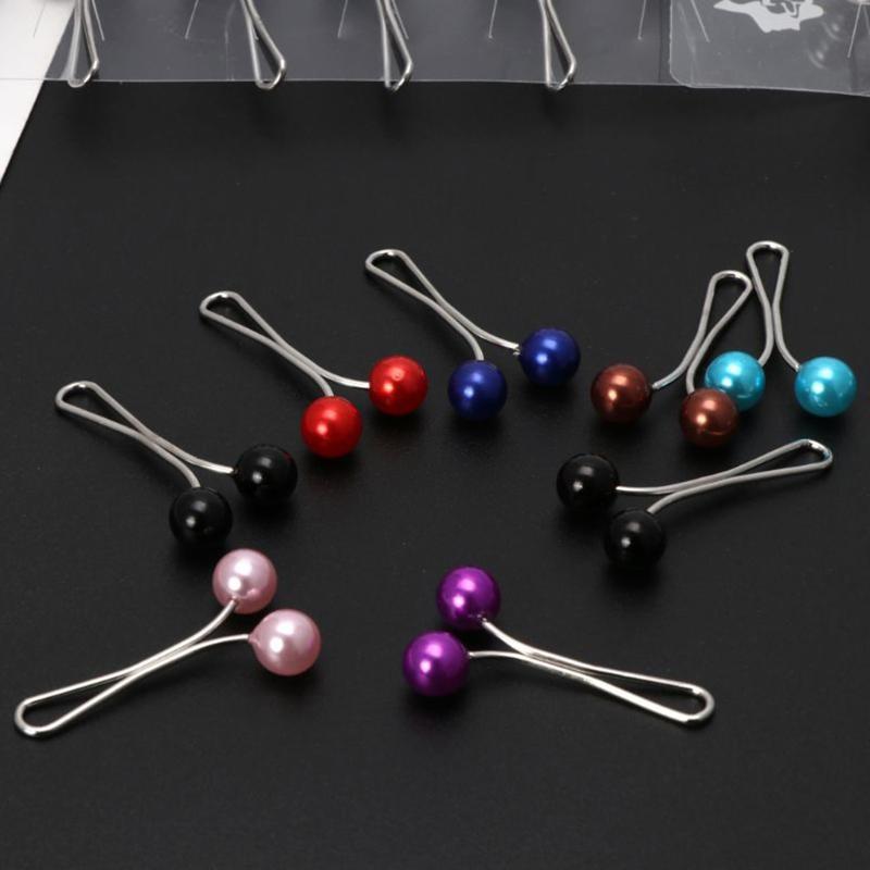Muslim Women Scarf Clip Pin Hijab Stainless Steel Hairpin Muslim Fashion Yarn Scarf Clip Pin  Muslim Fixed Pins