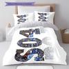 S04 Pattern Bedding Home Decoration Birthday Gift ( 1 duvet cover + 2 pillowcase, without core),fan merchandise.