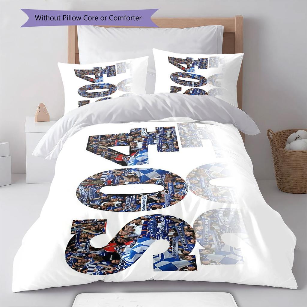 S04 Pattern Bedding Home Decoration Birthday Gift ( 1 duvet cover + 2 pillowcase, without core),fan merchandise.