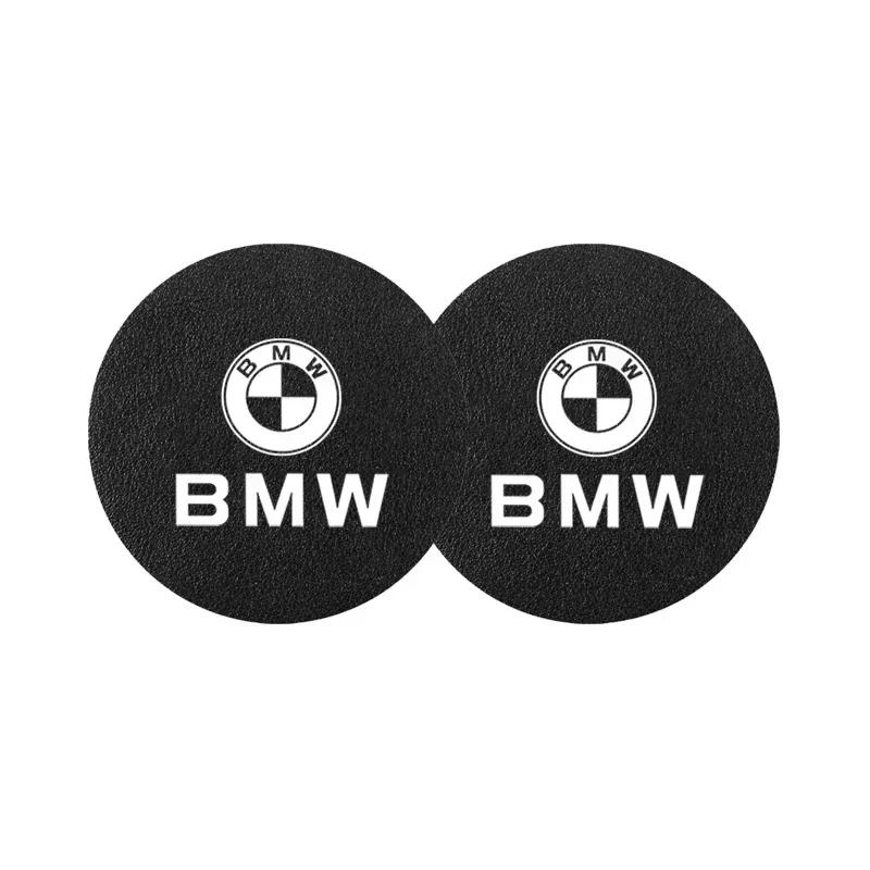 

Hot 2025 2Pcs Leather Coaster Anti-noise Water Cup Pad Cushion For BMW E46 E90 G30 F30 F10 X2 X3 X4 X5 X6 X7 E28 F20 E60 E70 E39