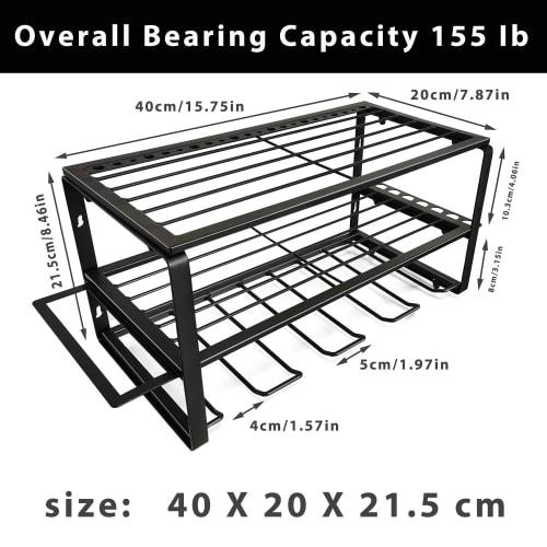 OYE Tool Cabinet, Wall-Mounted Style Tool Box for Power Tools and Drills, 3 Tiers