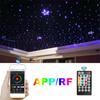 16W RGBW  Bluetooth APP RF Sound Control Fiber Optic Star Ceiling Meteor Light Kit
