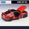WELLY 1:24 Mercedes-Benz AMG GT 63 Coupe Alloy Sports Car Model Diecast Metal Toy Racing Car Vehicles Model Simulation Kids Gift