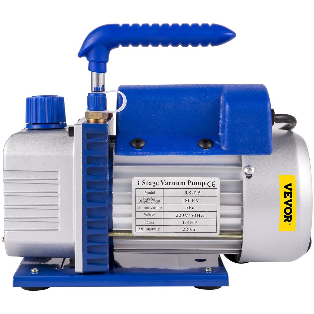 VEVOR Vacuum Pump 51 L/min(1.8CFM), Vacuum Devices Manifold Gauge Set for HVAC/Car AC Refrigerant Charging