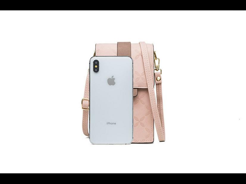 Prettyzys Pureti Ρετρό Μικρή Τετράγωνη Τσάντα Ώμου - Ευέλικτη Τσάντα Χιαστί για Κινητό Τηλέφωνο