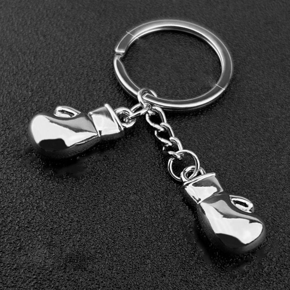 Baseball Fitness Equipment Key Ring Barbell Dumbbell Baseball Keyring Fitness Keychain  Bag Pendant
