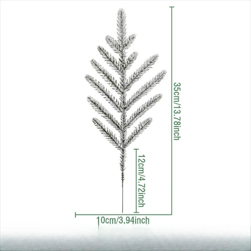 

24 шт. Имитация растения На ощупь Сосновая хвоя Нокфорда Рождественская елка Красные ягоды Домашняя цветочная композиция Искусственные рождественские аксессуары 24PCS