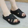 Fashion 2025 Spring And Summer Sandals For Women Comfortable Breathable Versatile Large Size Casual Light And Sweet Thick-Soled Slippers
