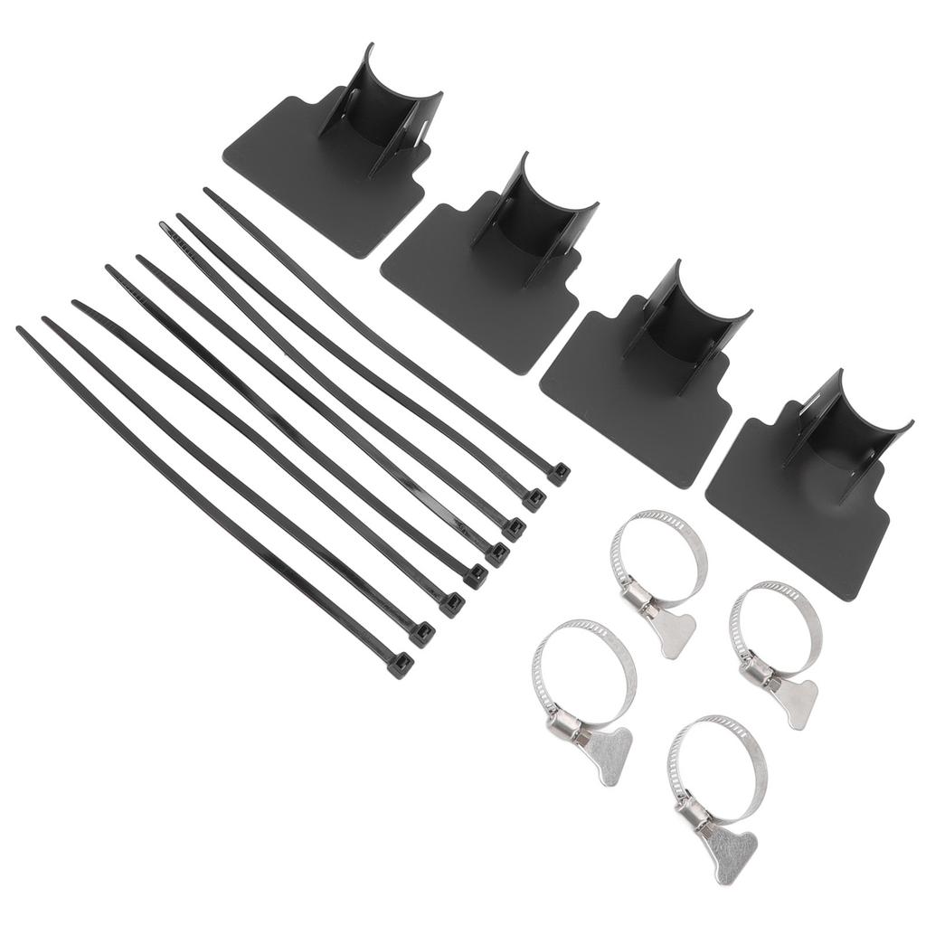 4 Sets Swimming Pool Pipe Holder Prevent Pipe Slip Cable Ties Stainless Steel Hose Clamp Swimming