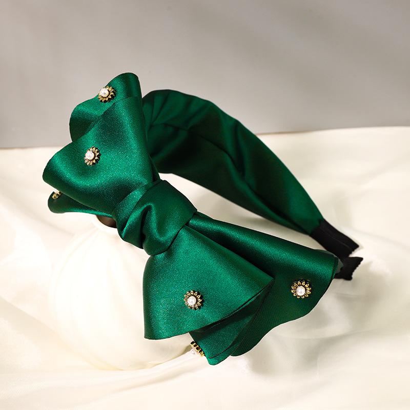 Fashion Satin Big Bow Rhinestone Hairbands Headbands Ornament Accessories For Women Hair Accessories