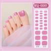 Teennagelstickers Semi-uitgeharde Gel Teennagellak Strips Pedicure Nagels Stickers