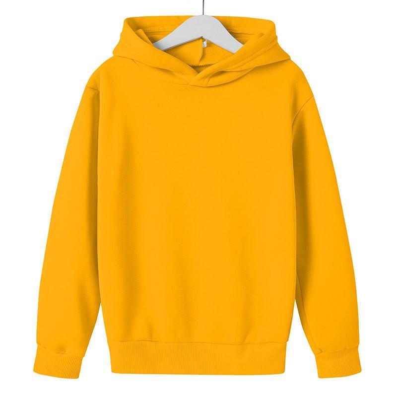 Podzimní zimní dětská mikina s kapucí, svetr s kapucí, jednobarevná móda, ležérní sportovní mikina