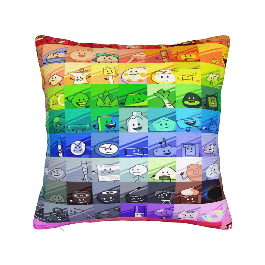 BFDI Cartoon Pillow Cover  Kawaii Pillow Case For Sofa Home Decoration Soft Pillowcases Gift