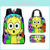 Sprunki 3d Game Rhythm Backpack Lunch Bag And Pencil Case For Elementary School Students