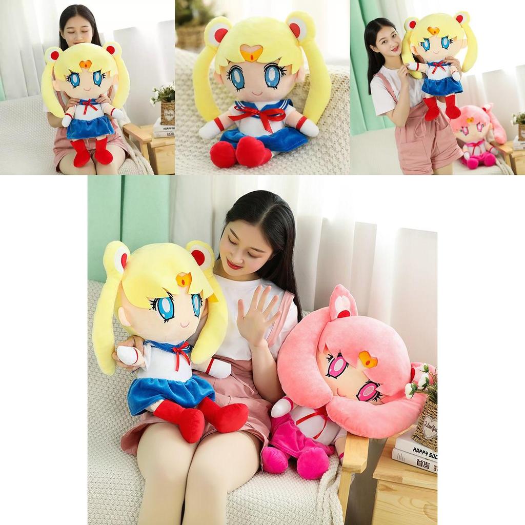 Adorable Sailor Moon Rabbit Cartoon Plush Toy With Soft Pp Cotton Stuffing For Girls