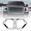 Fog Light Outer Bezel Cover 84176753 84176752 Left Right Fog Lamp Bezel Trim Replacement for 1500 AT4 Base SLT