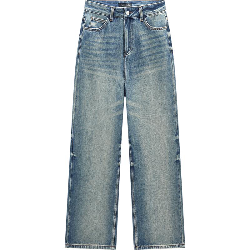 EICHITOO Women s High-Waist Wide-Leg Denim Jeans M