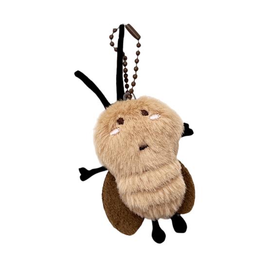 Keychain Pendant Soft Fluffy Muscular Cockroach Charm Key Chain Multi-Functional Key Holder Stress Relief Decompression Toy Keys Bags Car B