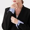Unisex Striped Detachable Shirt Fake Cuff Sleeves Men And Women Decorative Fake Hand Sleeves Black Blue White False Wrist Cuffs
