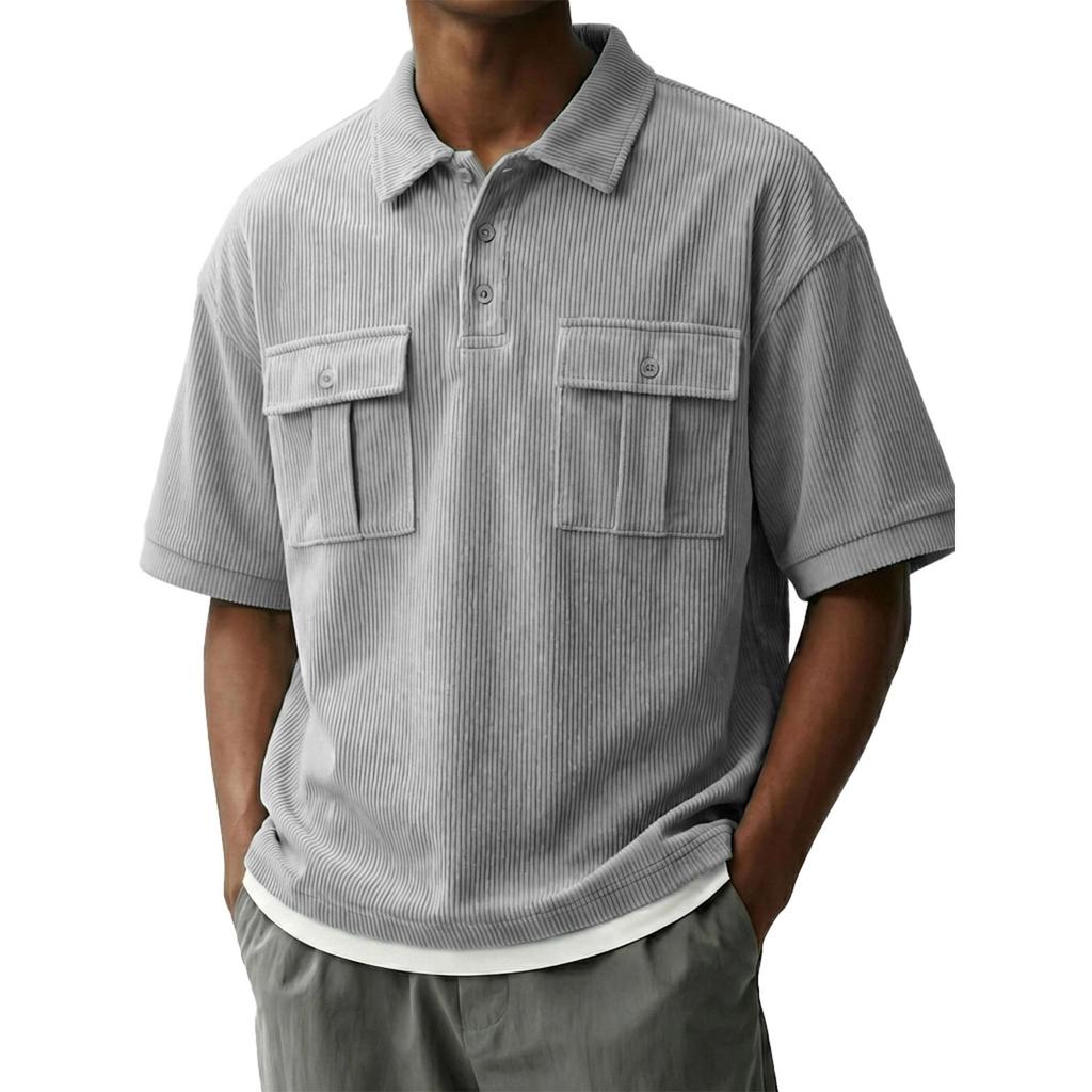 Men's Casual  Lightweight Breathable Short-Sleeve Top