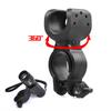 360 Degree Rotatable LED Bicycle Flashlight Mount Clip-On Bracket Clamp Holder for Bike Night Visibility Torch Cycling Accessory