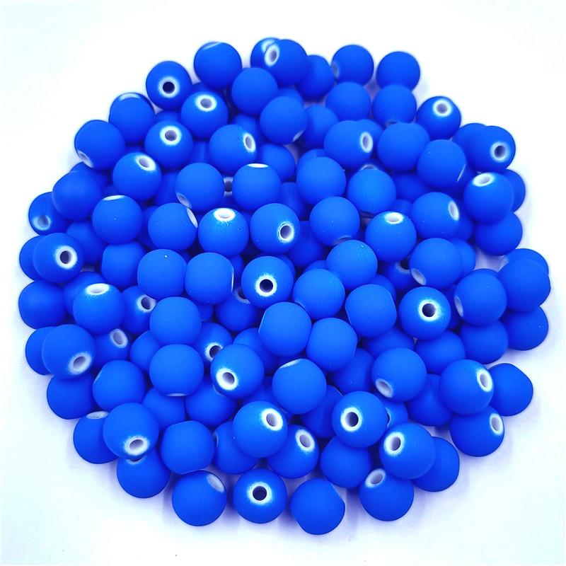 Creative 20Pcs DIY Handmade Beading Plastic Solid Dispersion Beads Ball Beads Candy Color Accessories For Jewelry Making Necklace Bracelet