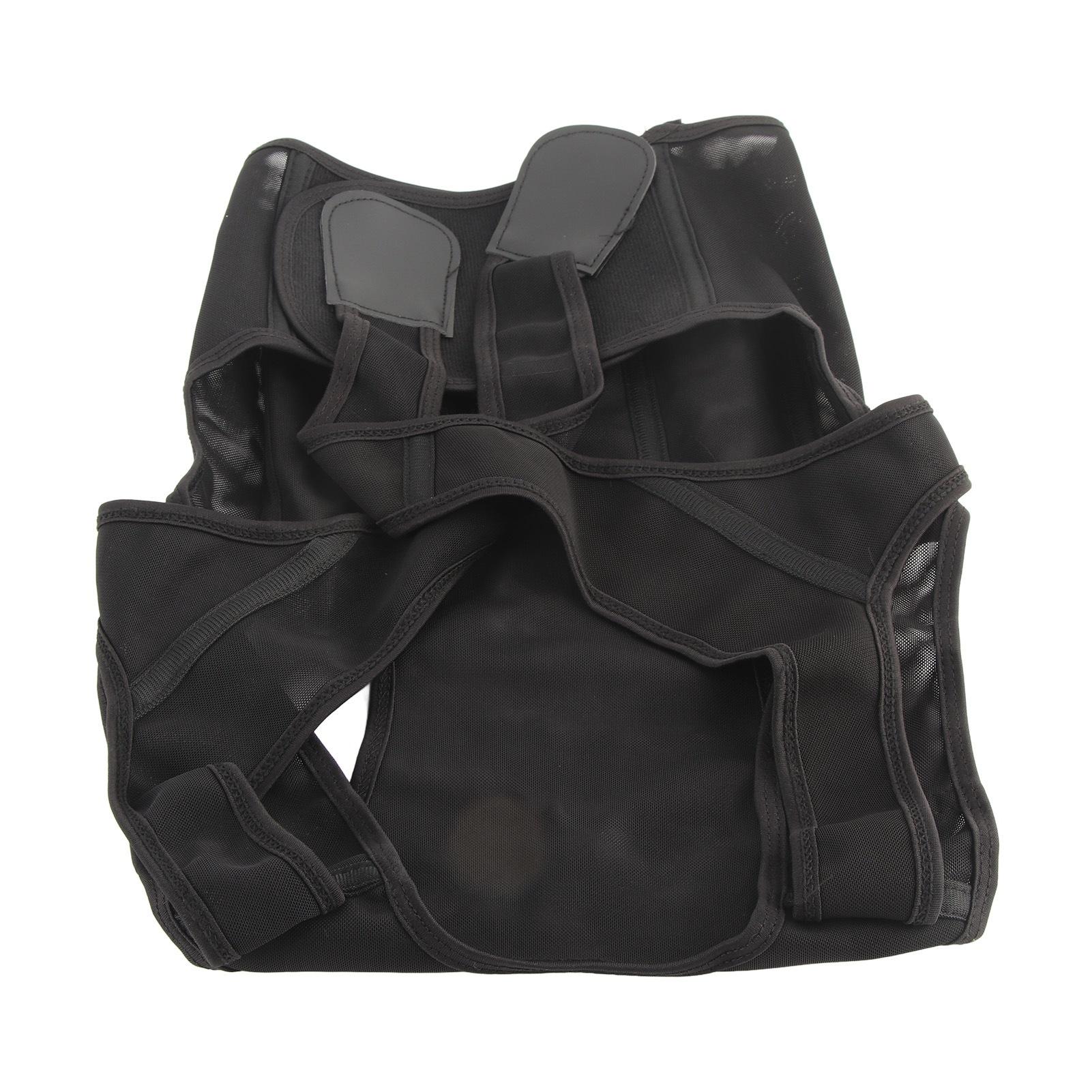 

Корректор осанки для горбунов для взрослых и студентов, черный, дышащий, сетка, регулируемый, выпрямитель для спины XXL