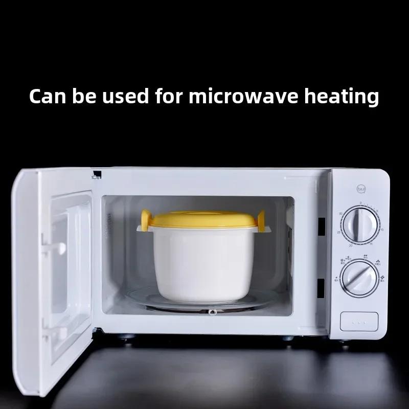 Mikrowellen-Reiskocher Dampfgarer Topf Pastamaker Ofen Gemüse Kochgeschirr Kochen Suppe Schnellkochtöpfe Schüssel Mikro Gemüsebehälter