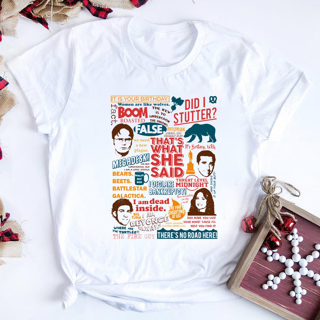 The Office Quotes Tshirt Funny The Office Tv Show Inspired Shirt Dwight Schrute Michael Scott Shirts Dunder Mifflin Tops