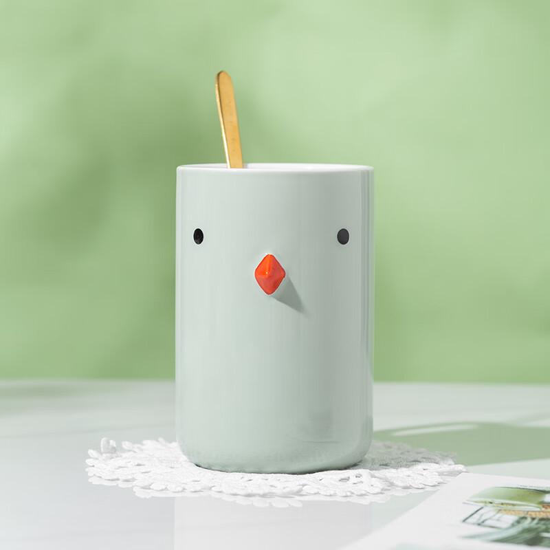 

Weidu Little Bird Ceramic Mug with Spoon