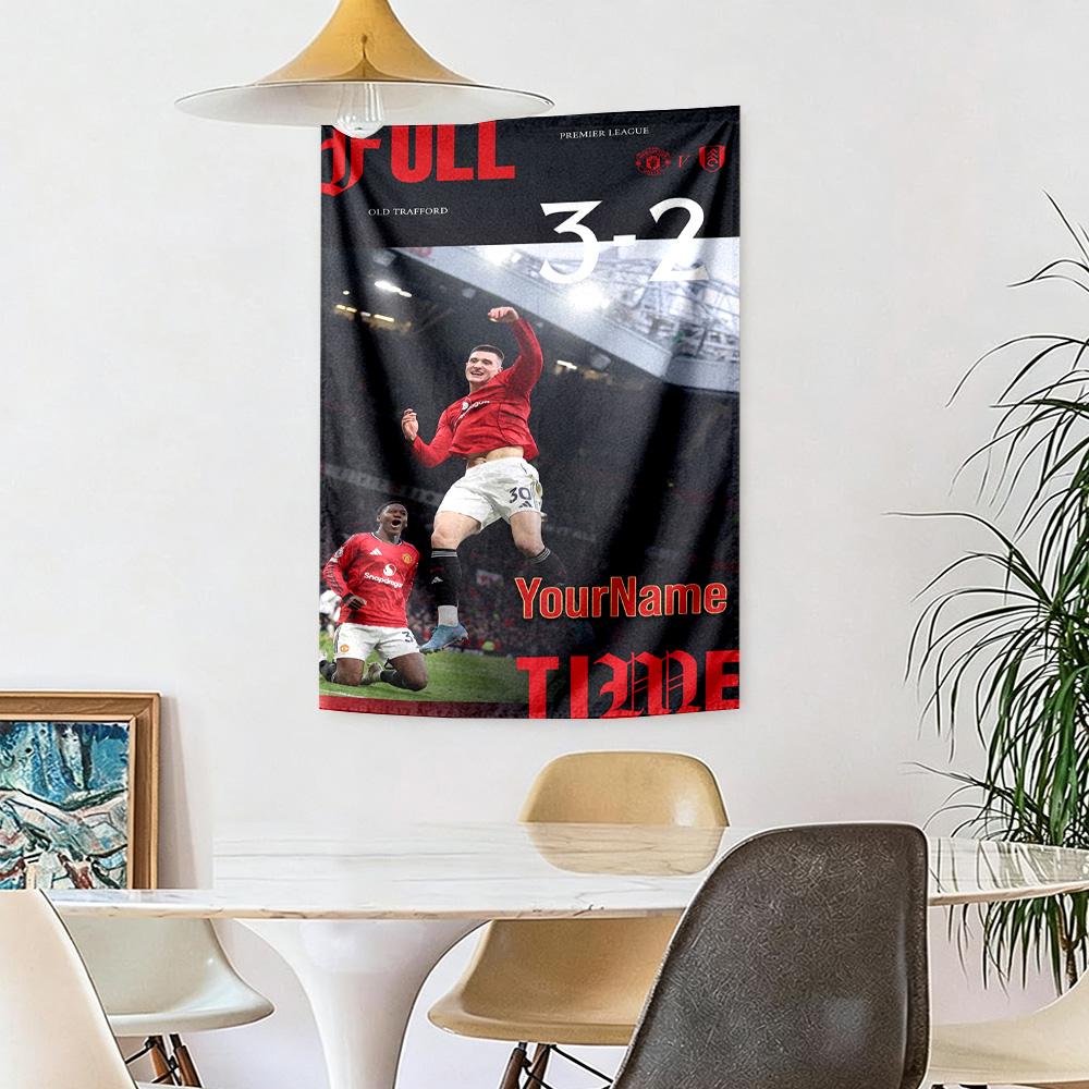 Manchester Custom Your Name Wall Decor Tapestry Art For Pet Memorial Birthdaywedding Party Backdrop Family Gift