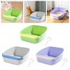 Cat Litter Box Bedpan Durable Potty Pan Toilet Pet Tray for Travel