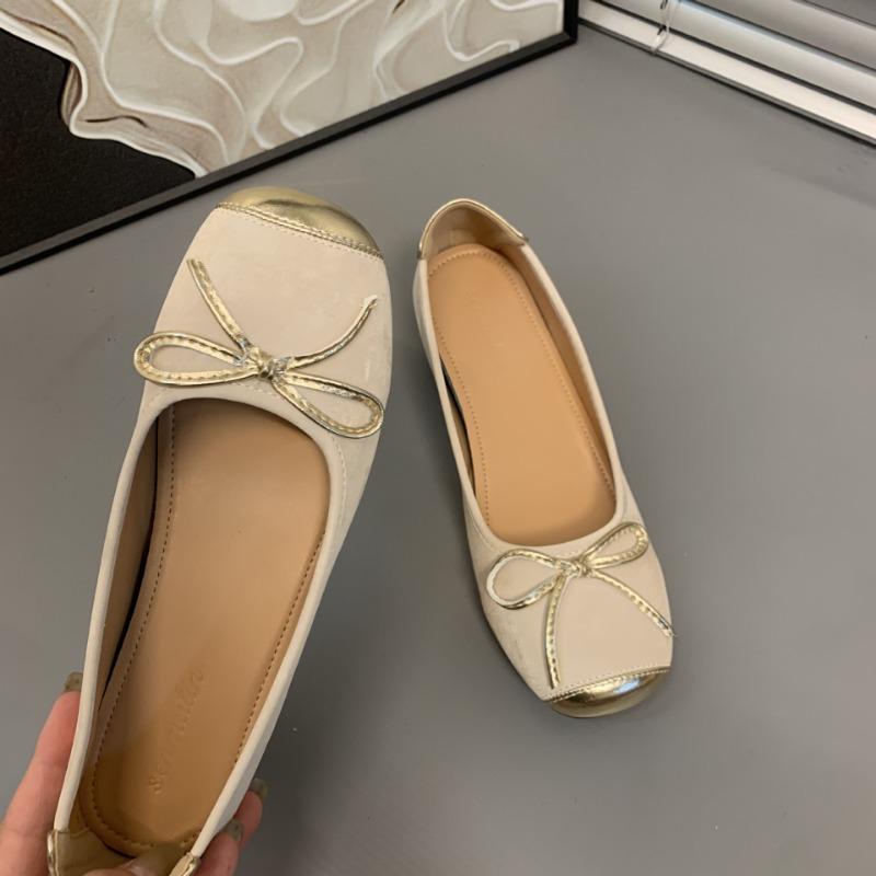 Small Inner Height Increase Women's Shoes Summer New Shoes with Skirt Temperament Ballet Single Shoes Outer Wear Autumn