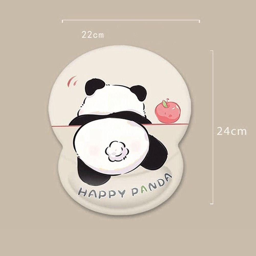 Fashion Cute Panda Mouse Mat Wrist Rest Non-Slip Wrist Support Pad Memory Foam Hand Support Mousepad Office Accessories