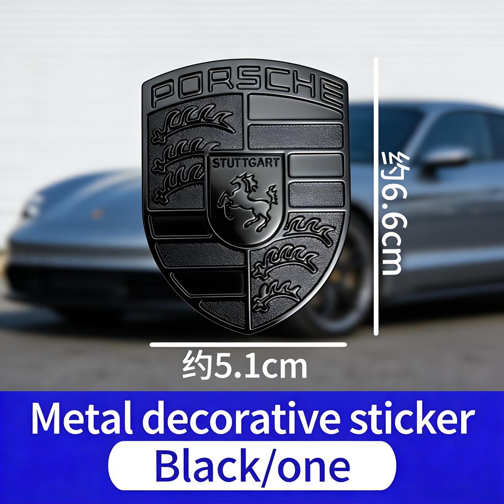 WIRP3 Car Front Hood Replacement Badge Modification Accessory For Porsche Cayenne Panamera Macan 911 Taycan Boxster Cayman 918 Pajun