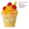 Ice Cream Cone Squeeze Toy Simulated Ice Cream Fidget Toy Soft Stretchy Anxiety Stress Relief Fake Food Sensory Toy