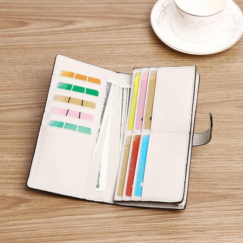 New Crocodile Belly Pattern Himalaya White Women's Wallet Long Short Multi Card Pocket Handbag
