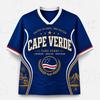 2026 Dark Horse Équipe Cap-Vert Maillot Fan Imprimé Football Respirant Col en V Maille T-shirt de Football