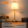 Vintage French Retro Rechargeable Bedside Lamp - High-End Creative Table Lamp for Bedroom Decor