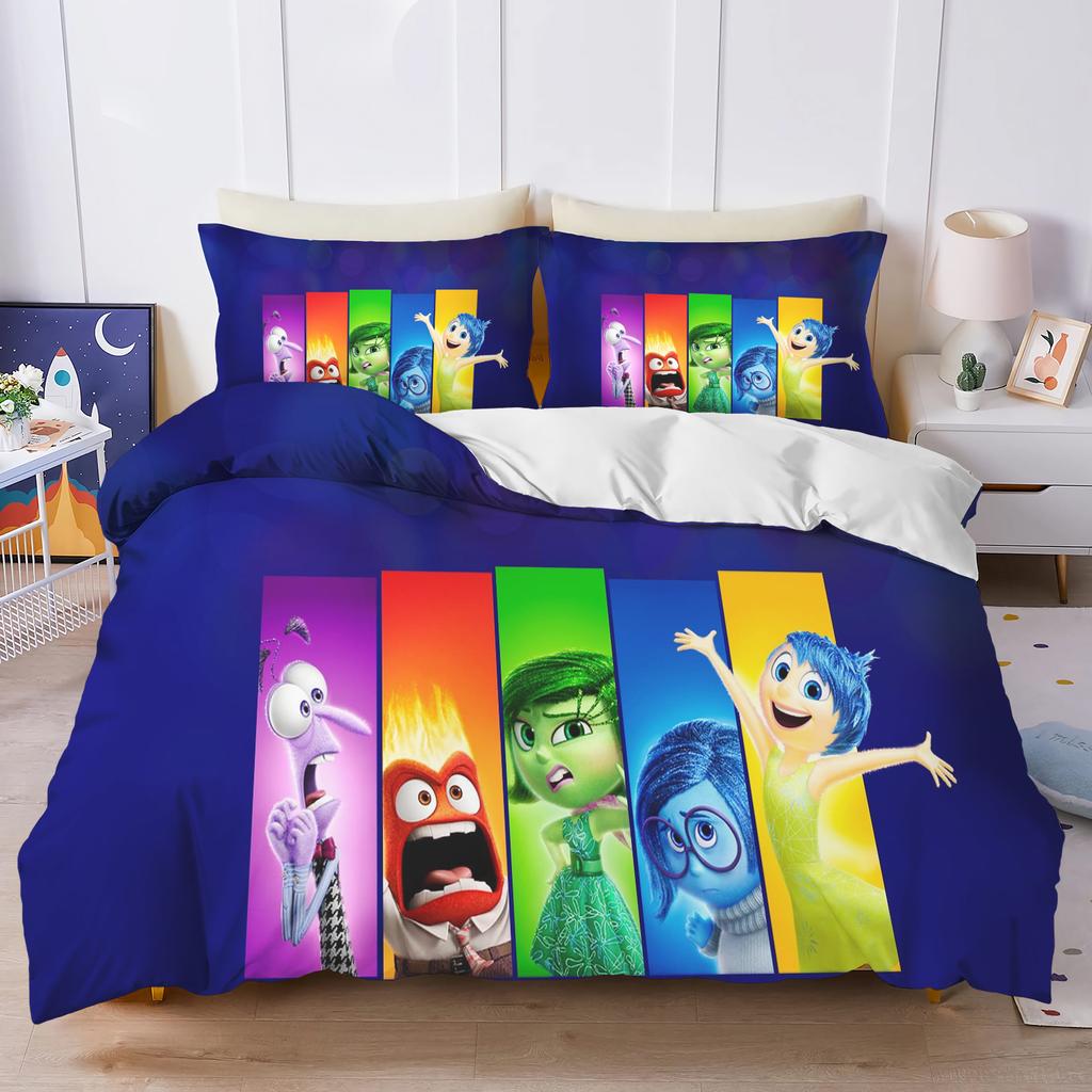 Inside Out Duvet Cover Set Comforter Bedding 3d Children'S Bedding Set 3-Piece 1 Quilt Cover King Size