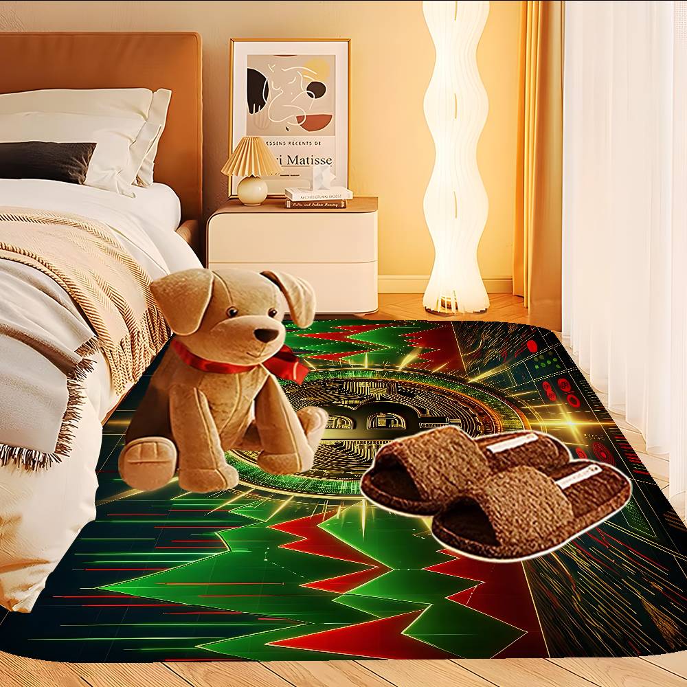 

Bitcoin Bathroom Mat Anti-slip Absorb Water Long Strip Cushion Bedroon Mat Welcome Doormat 40x60cm
