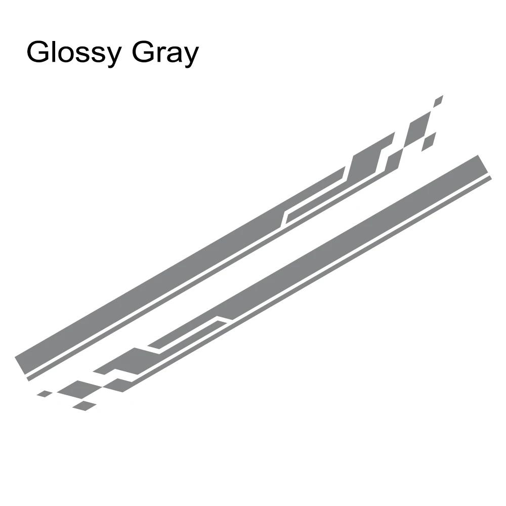 2PCS Car Door Side Stickers Stripes Sport Racing Vinyl Decals Car Body Decoration Stickers Accessories Fit For Mazda RX5 3 CX5
