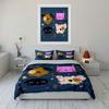 Cute Animal Faces Pattern Set Bedding Duvet Cover Set Duvet Cover Pillowcases  (1*Duvet Cover 2*Pillowcases, Without Duvet Insert)