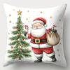 4Pcs Set, Christmas Pillowcase, 17.7"*17.7", Printed On One Side, Christmas Decoration, Sofa Lumbar Cushion Cover, Pillowcase Wi